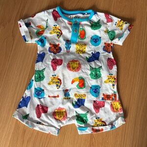 Boden Jungle Animals Printed Play Set 12-18M